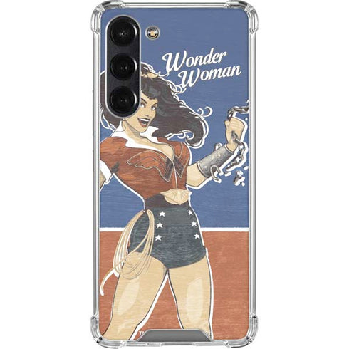DC Comics Bombshells Wonder Woman Bombshell Galaxy S24 FE Clear Case